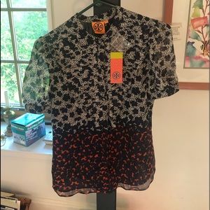 Tory Burch Short Sleeve Blouse